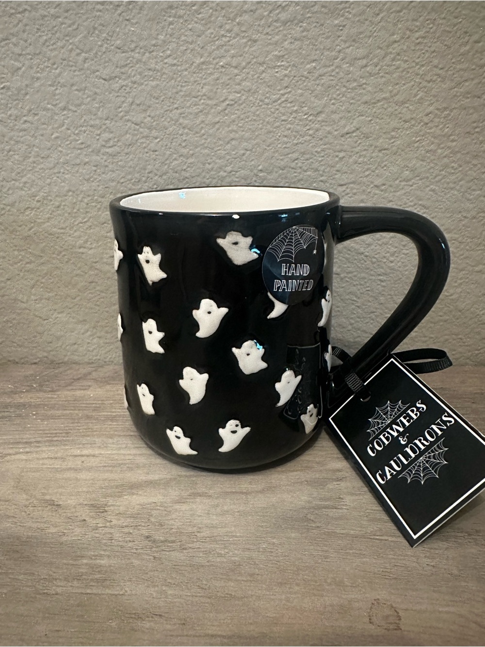 Cobwebs & Cauldrons Ghost Mug